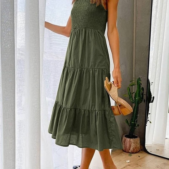 KYL Ladies Boho Dress MIDI Size Large - Picture 5 of 6